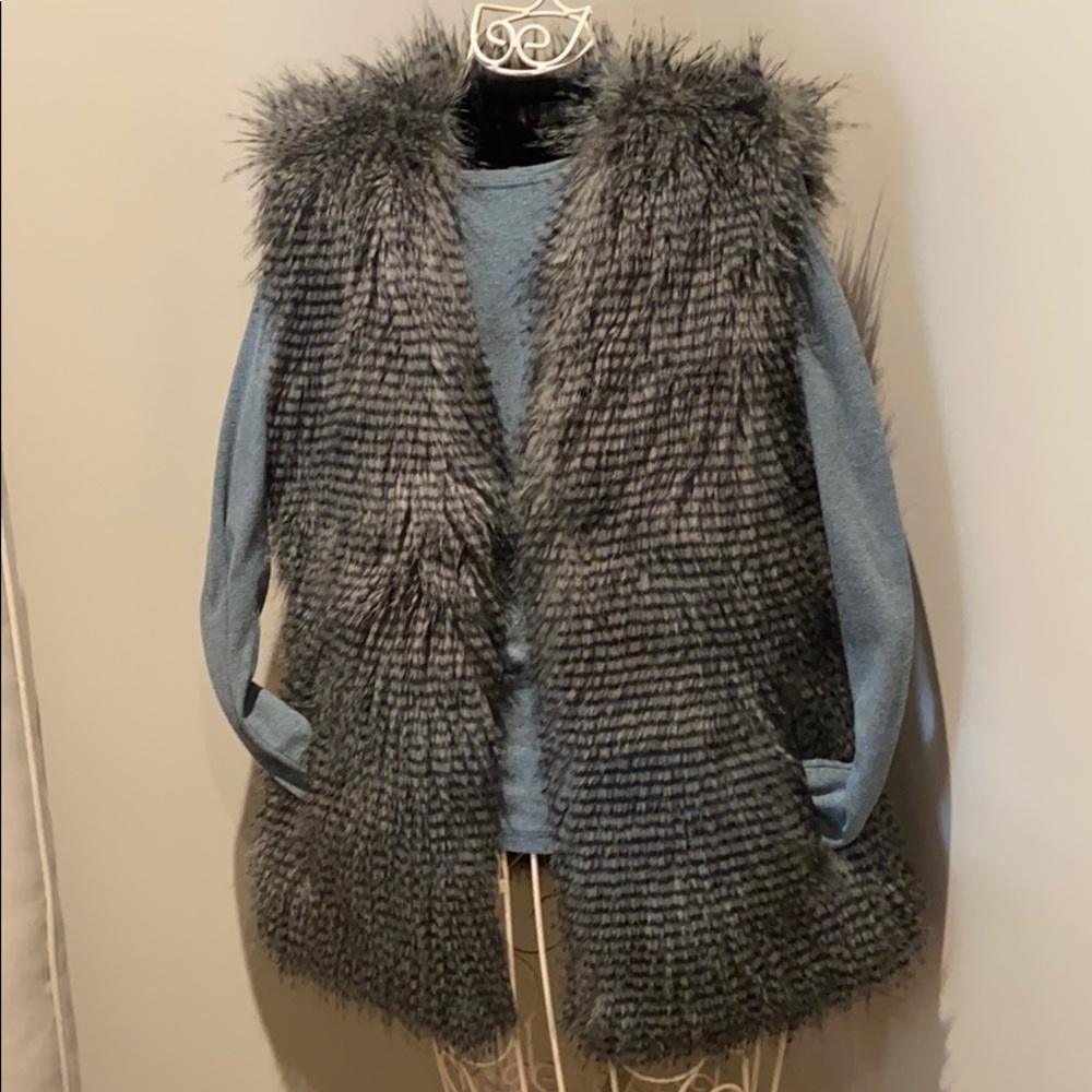 Via Spiga Faux Fur Vest